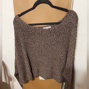 Off the shoulder crop sweater gently worn. No flaws